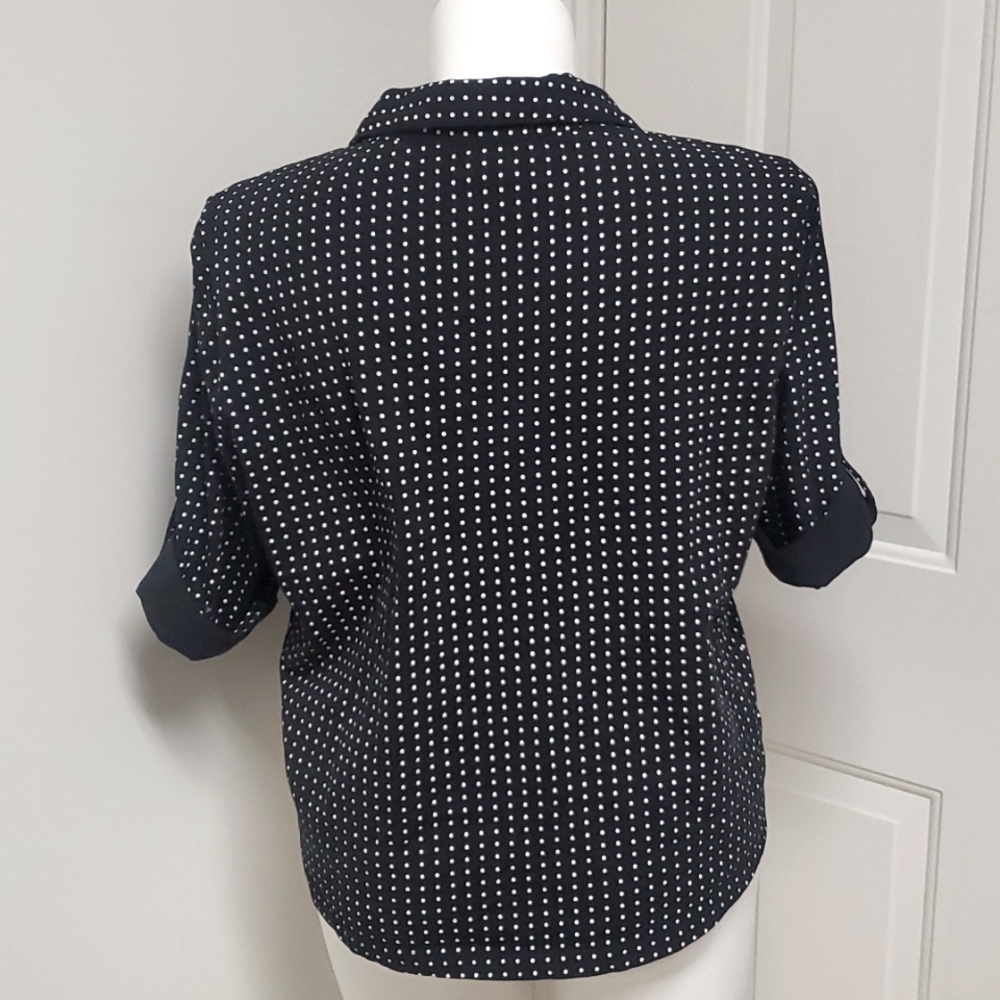 Sara Morgan Knit Polka Dot Top - Picture 4 of 6